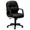 CHAIR,MID BACK LEATHER,BK