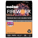 Fireworx Premium Multi-Use Colored Paper, 20lb, 8.5 X 11, Pumpkin Glow, 500/ream