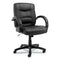 CHAIR,LEATHER,MIDBACK,BK